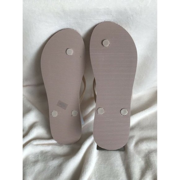 Women’s Sandals Size 10 Guess WG LENT13-C Light Pink strips Style Flip Flops - Picture 5 of 10